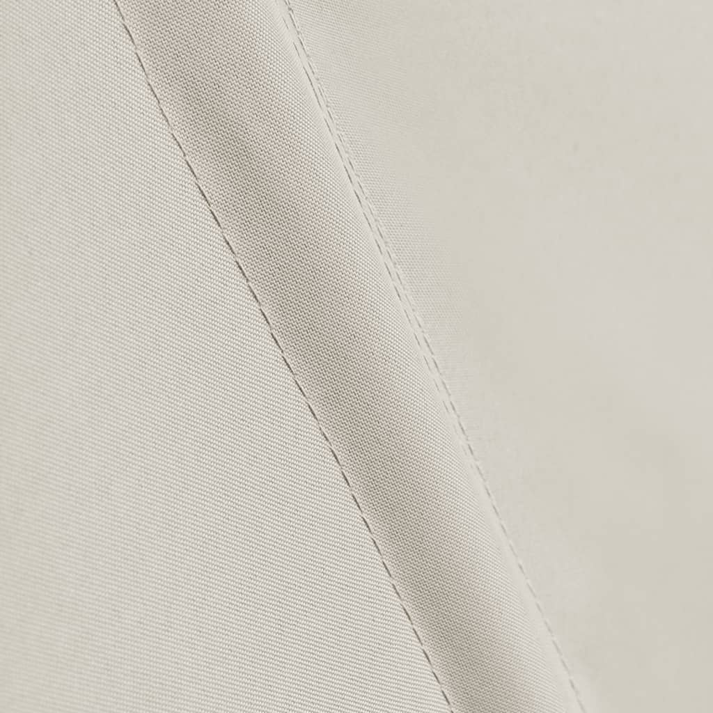 Sammenleggbar sidemarkise for balkong krem 140x140 cm