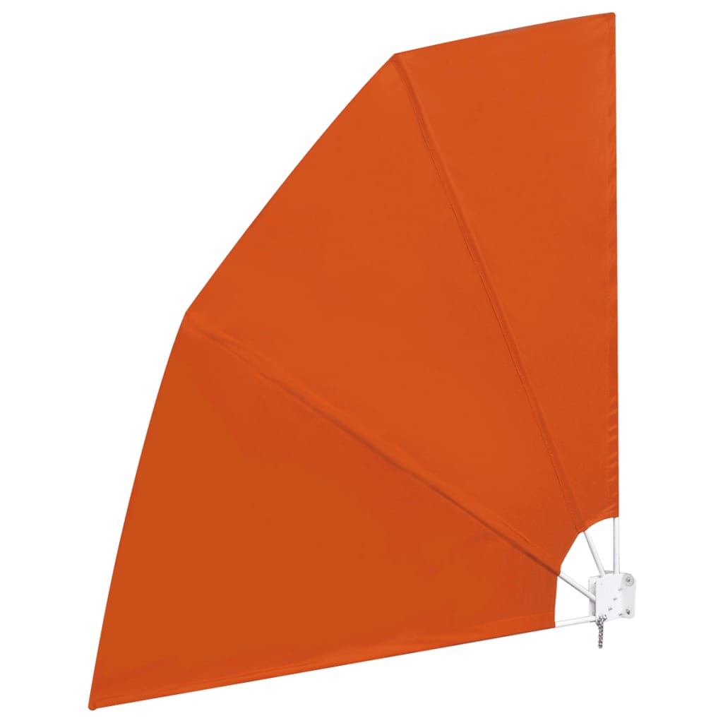Sammenleggbar sidemarkise for balkong terrakotta 210x210 cm
