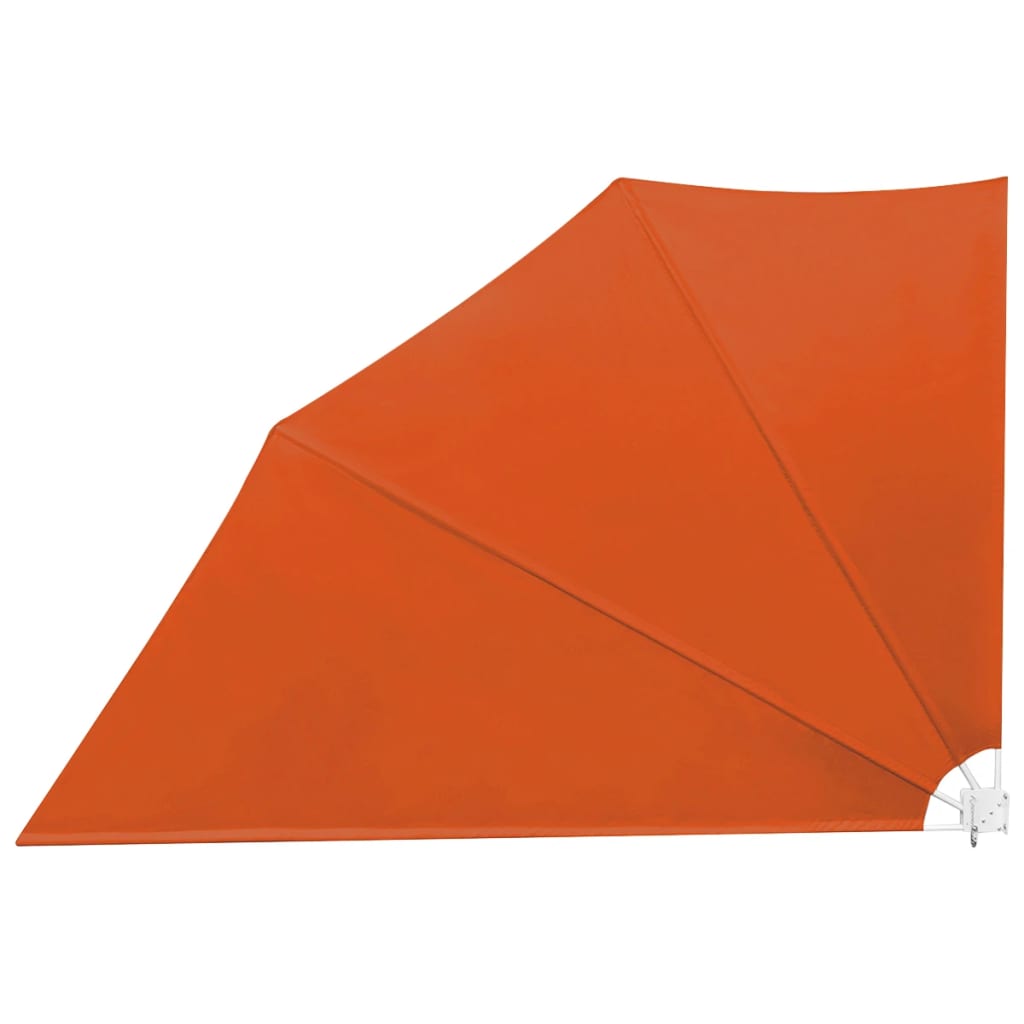 Sammenleggbar sidemarkise for balkong terrakotta 160x240 cm