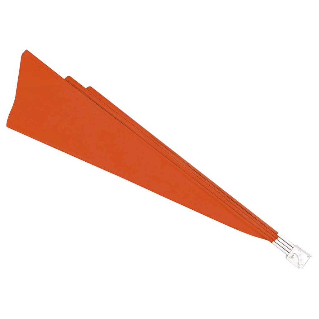 Sammenleggbar sidemarkise for balkong terrakotta 160x240 cm