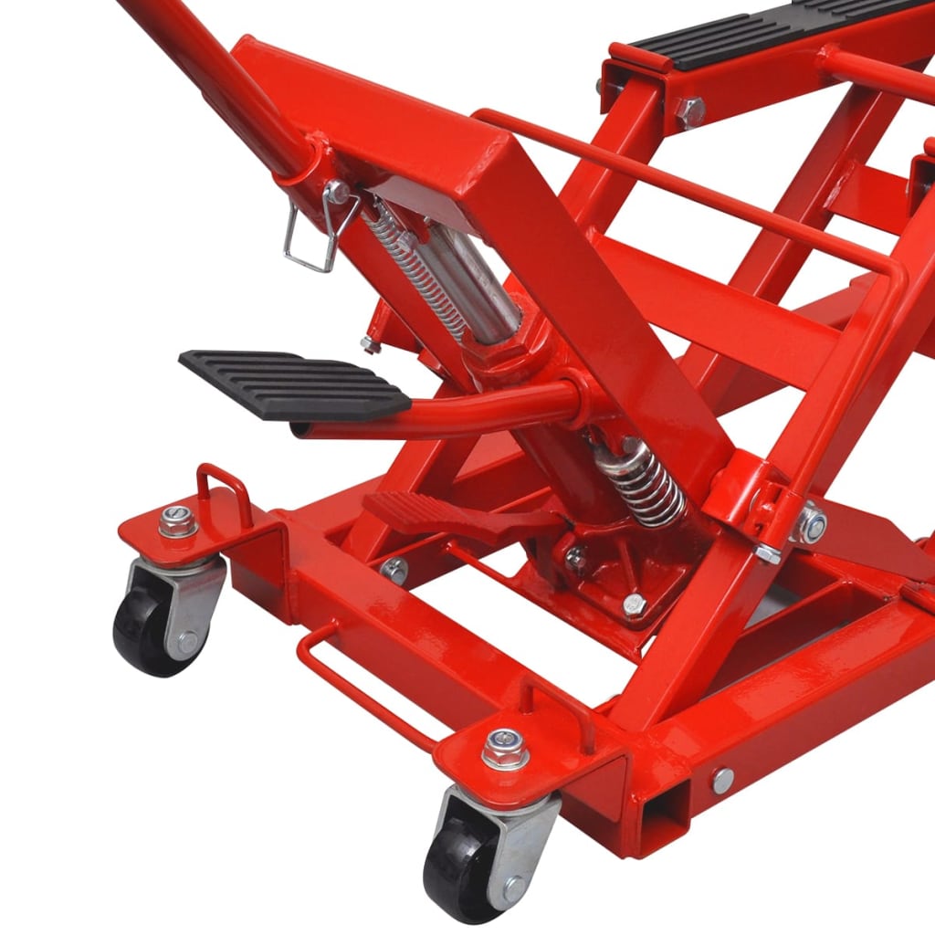 Hydraulisk jekk motorsykkel/ATV 680 kg rød