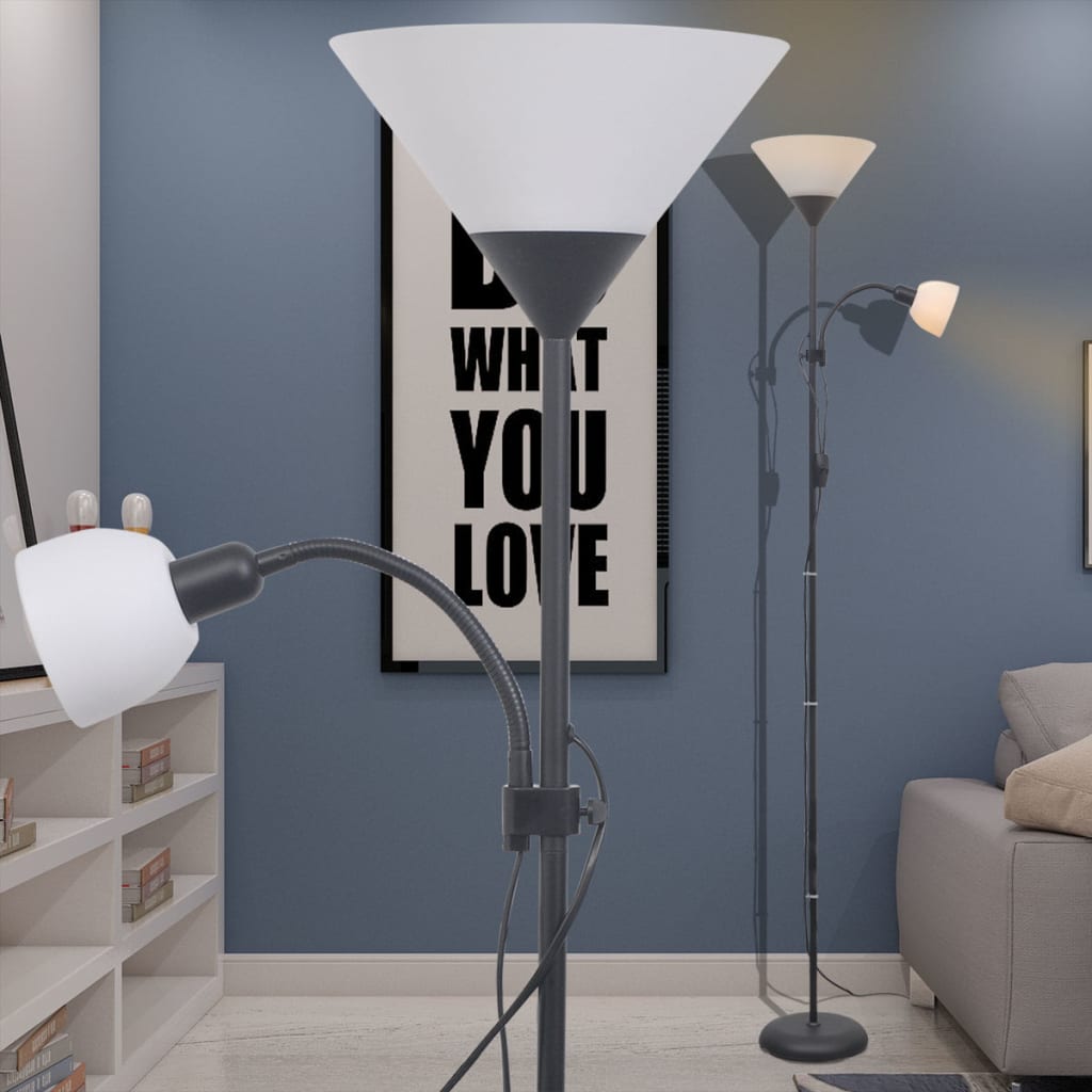 Gulvlampe svart
