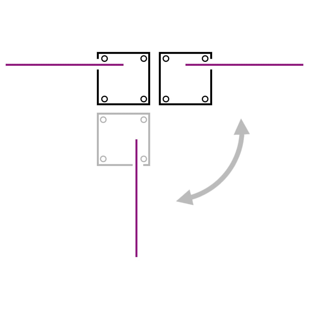 Uttrekkbar sidemarkise svart 160x600 cm