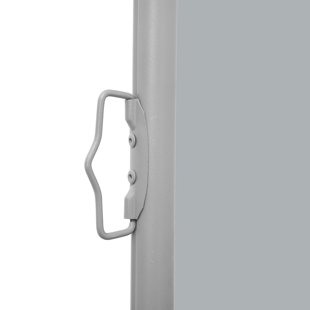 Uttrekkbar sidemarkise 160x600 cm grå
