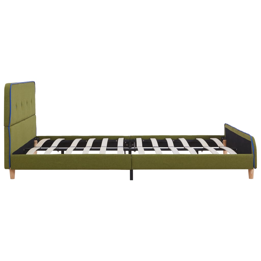 Sengeramme grønn stoff 135x190 cm