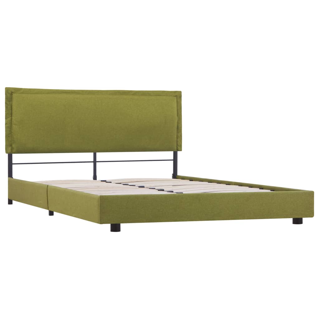 Sengeramme grønn stoff 135x190cm