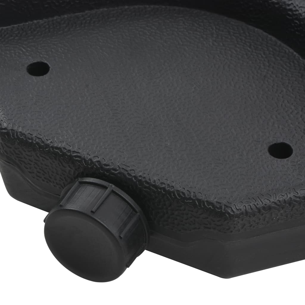 Utendørs parasoll med bærbar base gråbrun