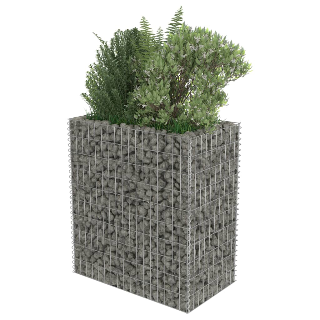 Gabion høybed galvanisert stål 90x50x100 cm