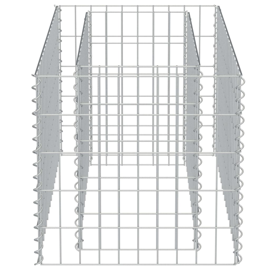 Gabion høybed galvanisert stål 90x50x50 cm