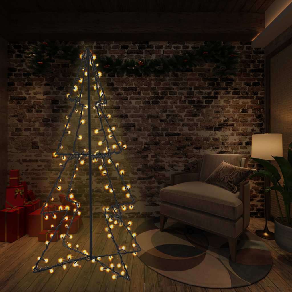 Juletre kjegle 240 LED innendørs og utendørs 115x150 cm