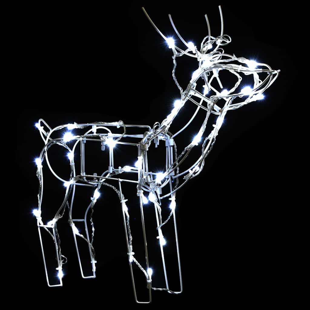 Julelys dekorasjon reinsdyr 3 deler 229 LEDs