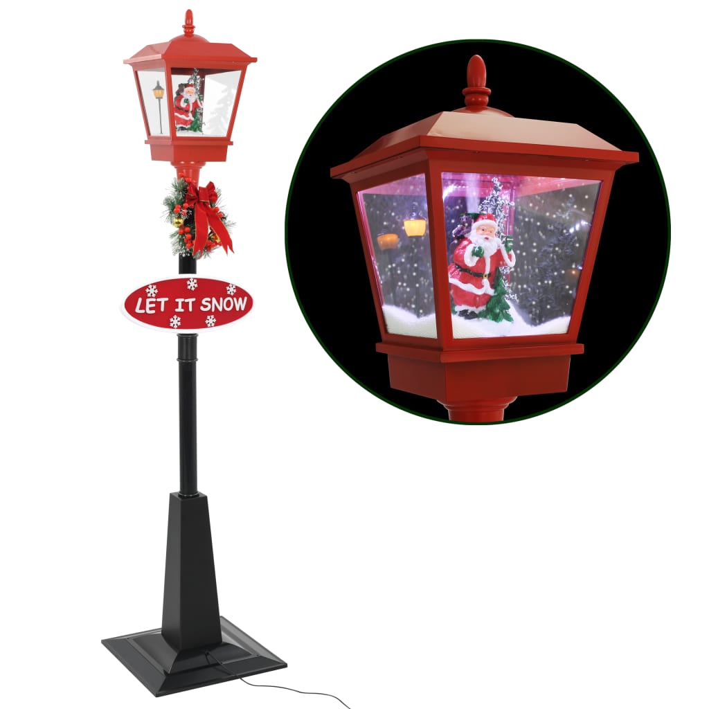 Julegatelampe med julenisse 180 cm LED