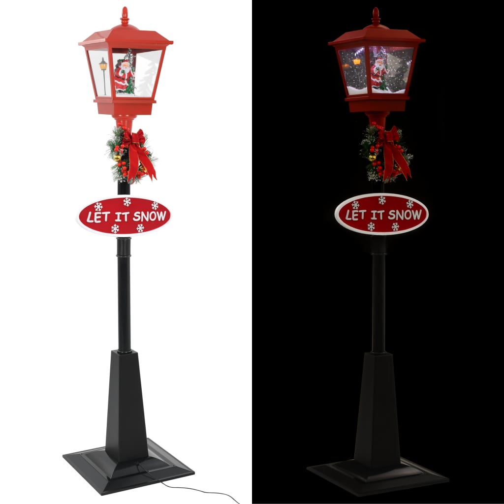 Julegatelampe med julenisse 180 cm LED