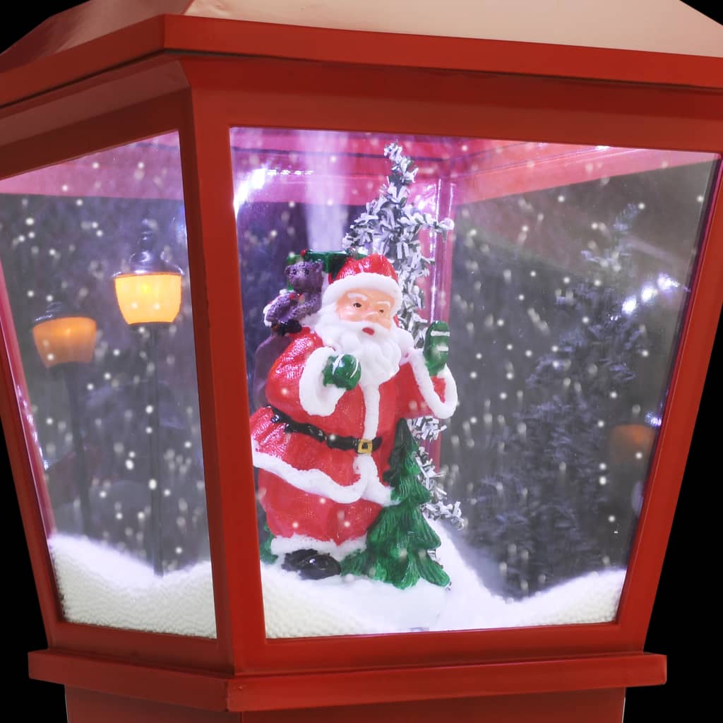 Sokkellampe julemotiv med julenisse 64 cm LED