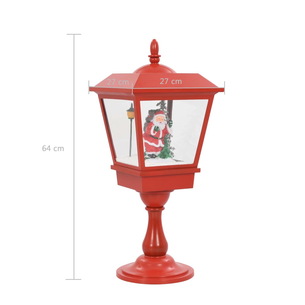 Sokkellampe julemotiv med julenisse 64 cm LED