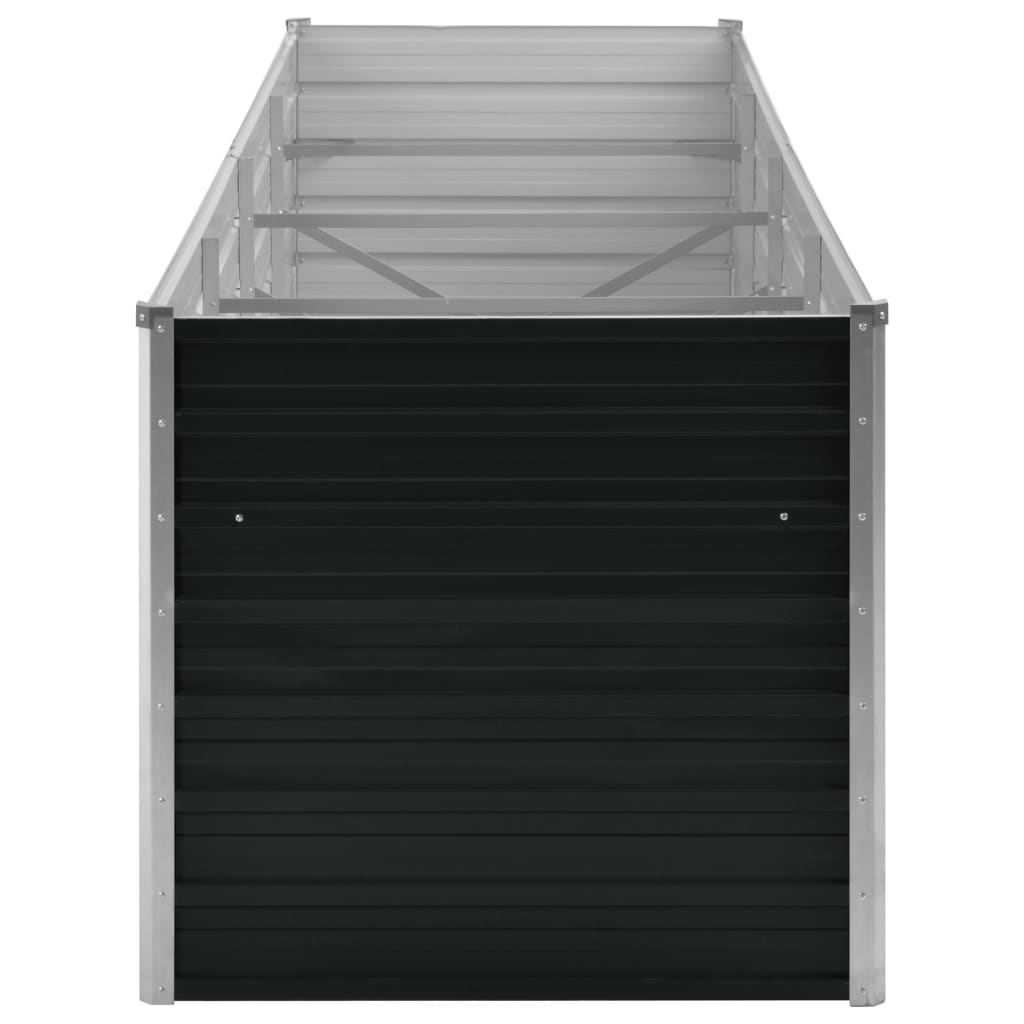 Høybed antrasitt 320x80x77 cm galvanisert stål