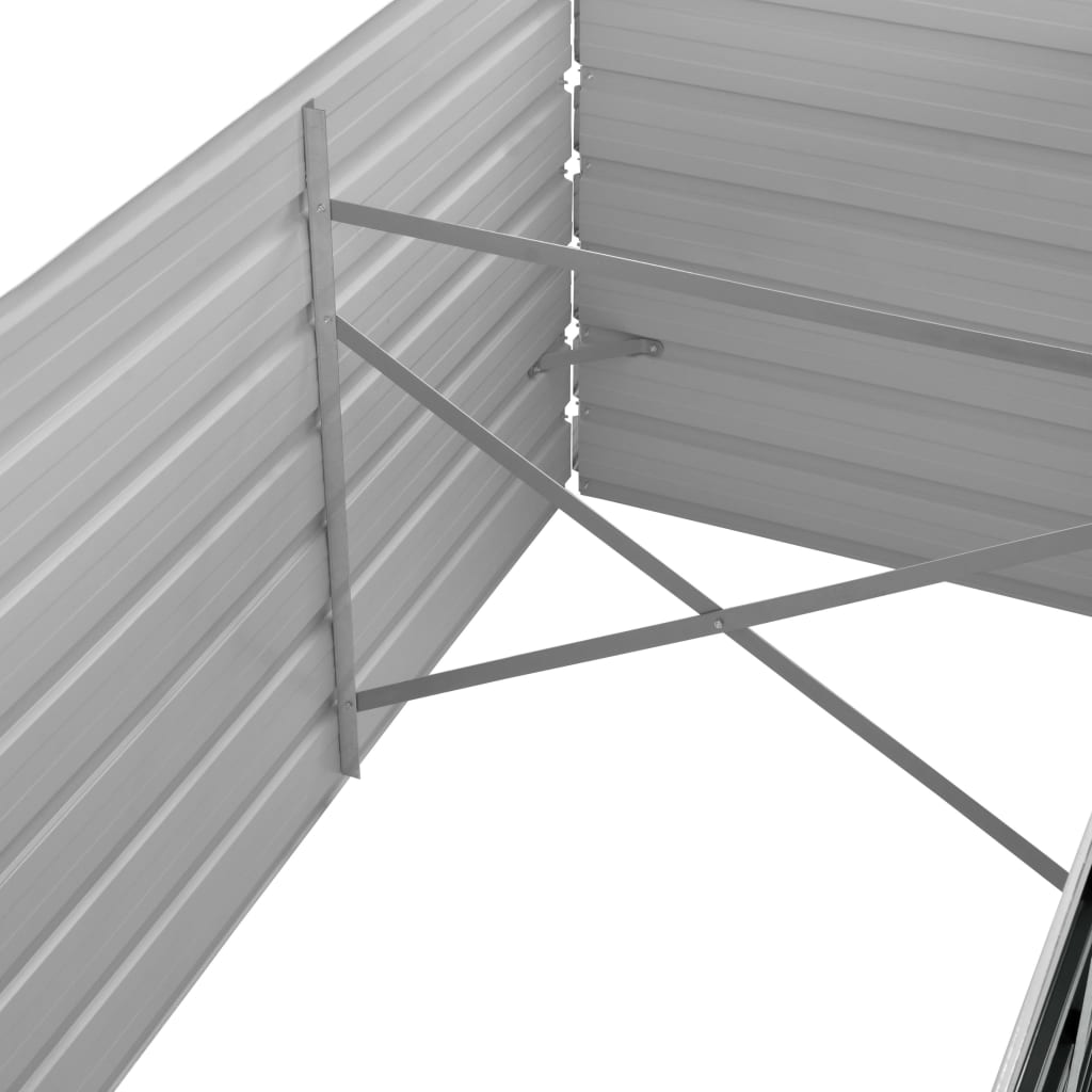 Høybed antrasitt 320x80x77 cm galvanisert stål
