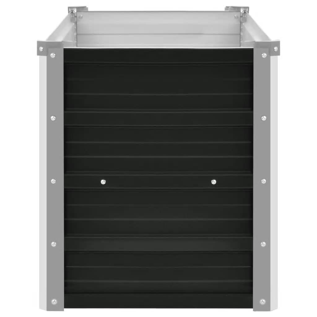 Høybed antrasitt 160x40x45 cm galvanisert stål