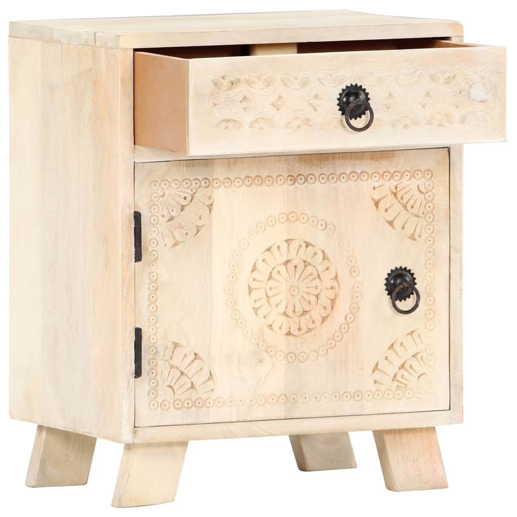 Nattbord 40x30x50 cm heltre mango