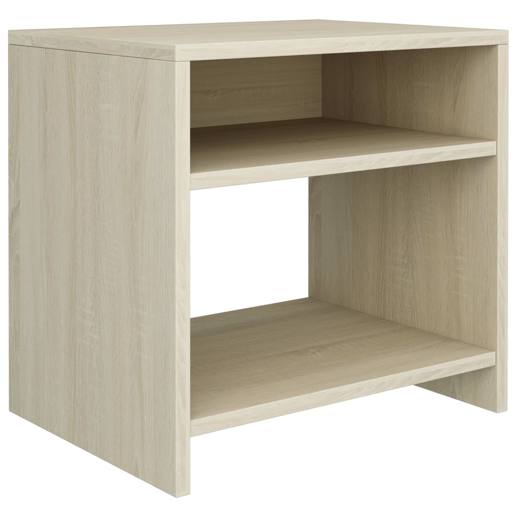 Nattbord 2 stk sonoma eik 40x30x40 cm konstruert tre