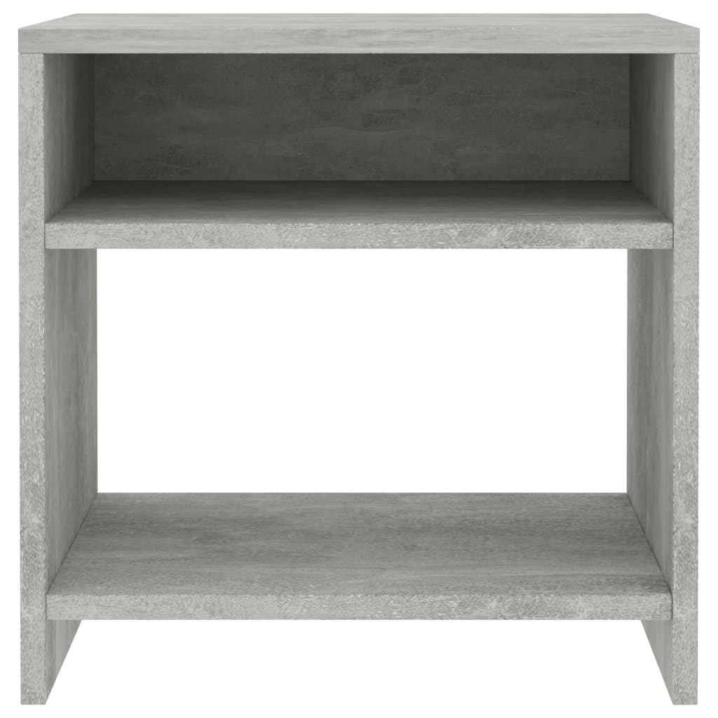Nattbord 2 stk betonggrå 40x30x40 cm konstruert tre