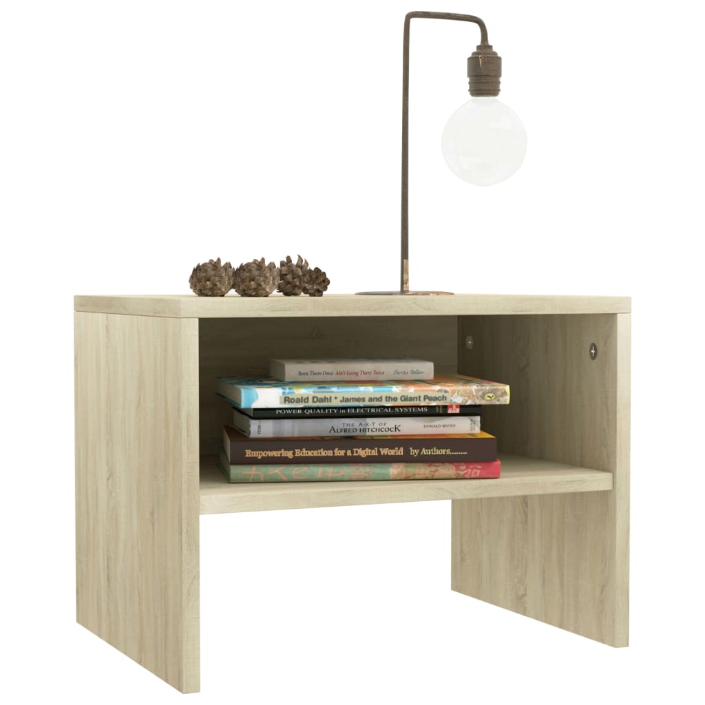 Nattbord sonoma eik 40x30x30 cm konstruert tre