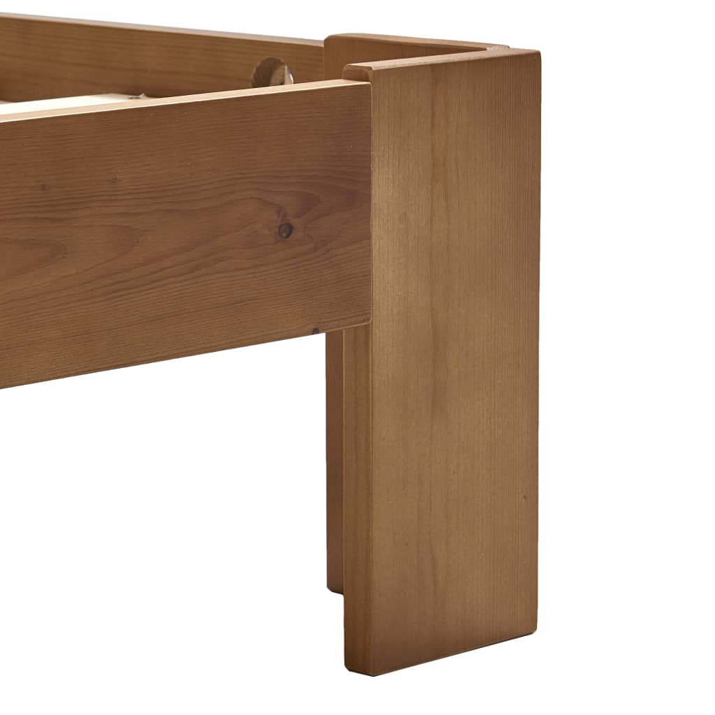 Sengeramme honningbrun heltre furu 100x200 cm