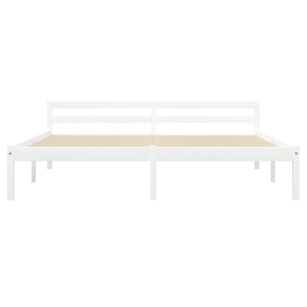 Sengeramme hvit heltre furu 160x200 cm