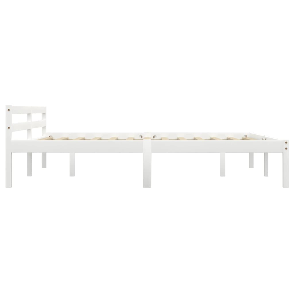 Sengeramme hvit heltre furu 180x200 cm