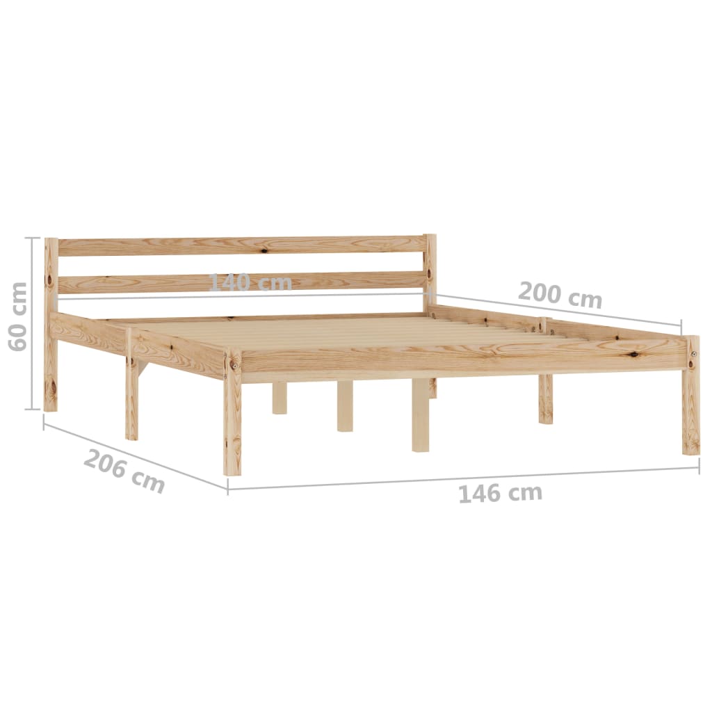 Sengeramme heltre furu 140x200 cm