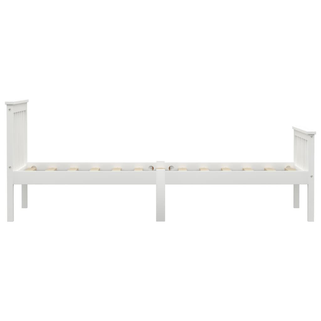 Sengeramme hvit heltre furu 90x200 cm