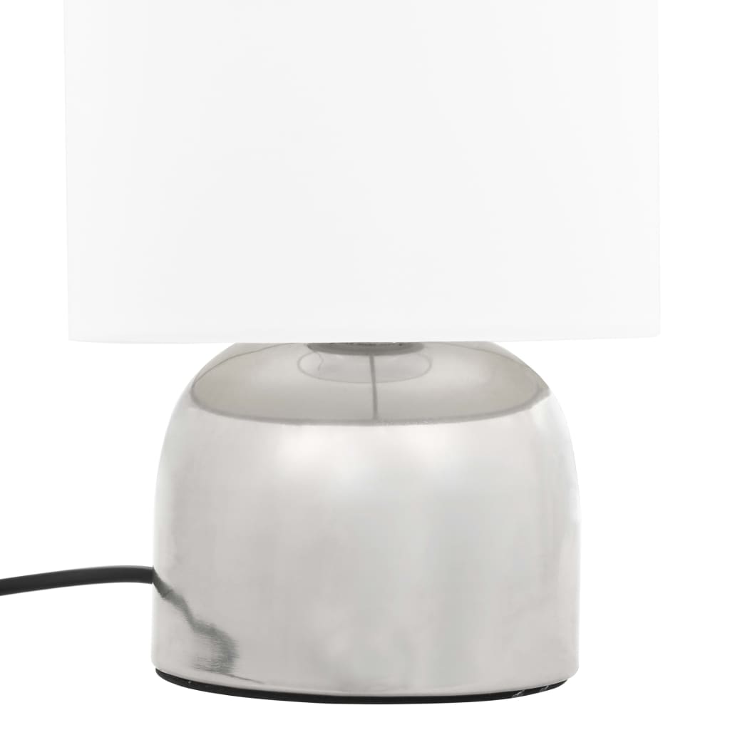 Bordlamper 2 stk berøringsknapp hvit E14