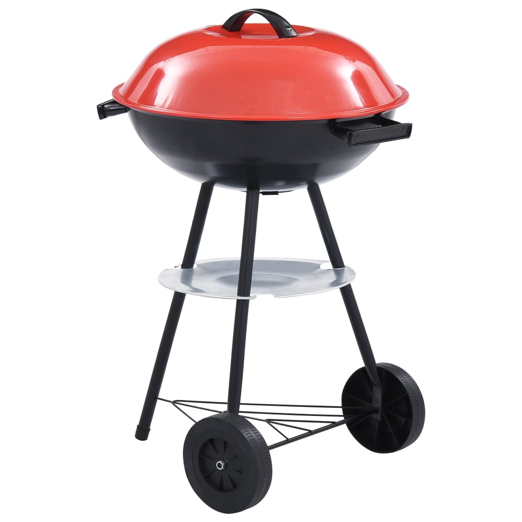 Bærbar kulegrill XXL med hjul 44 cm