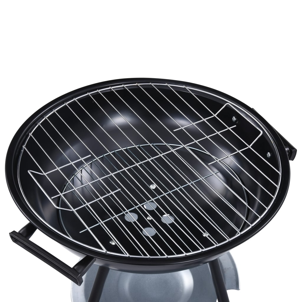 Bærbar kulegrill XXL med hjul 44 cm