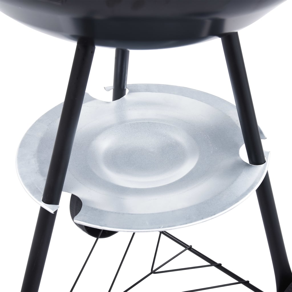 Bærbar kulegrill XXL med hjul 44 cm