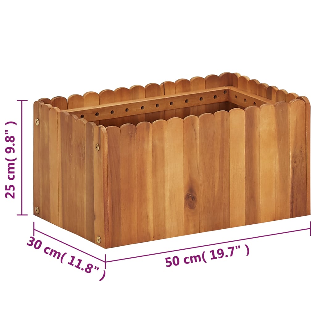 Høybed 50x30x25 cm heltre akasie