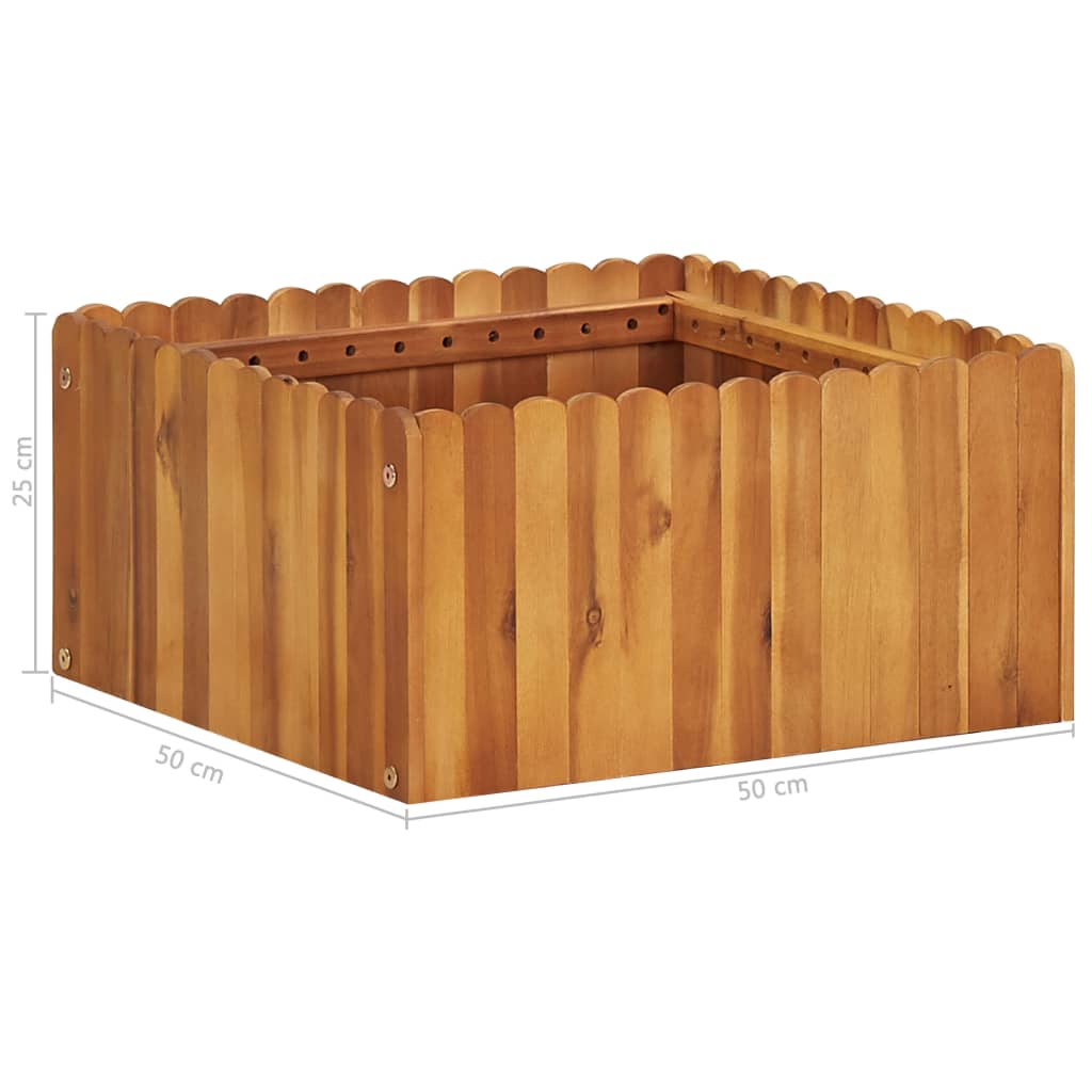 Høybed 50x50x25 cm heltre akasie