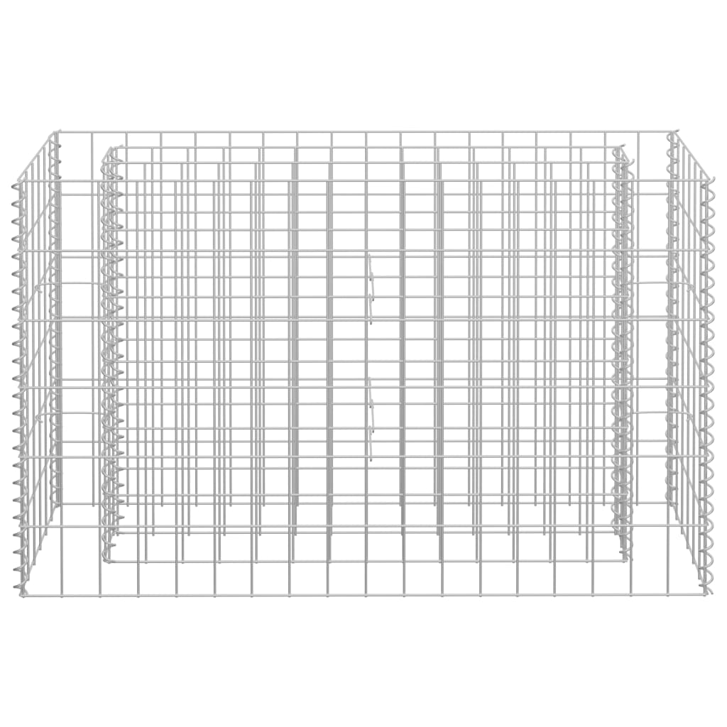 Gabion høybed galvanisert stål 90x30x60 cm