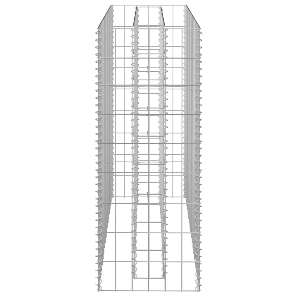 Gabion høybed galvanisert stål 90x30x90 cm