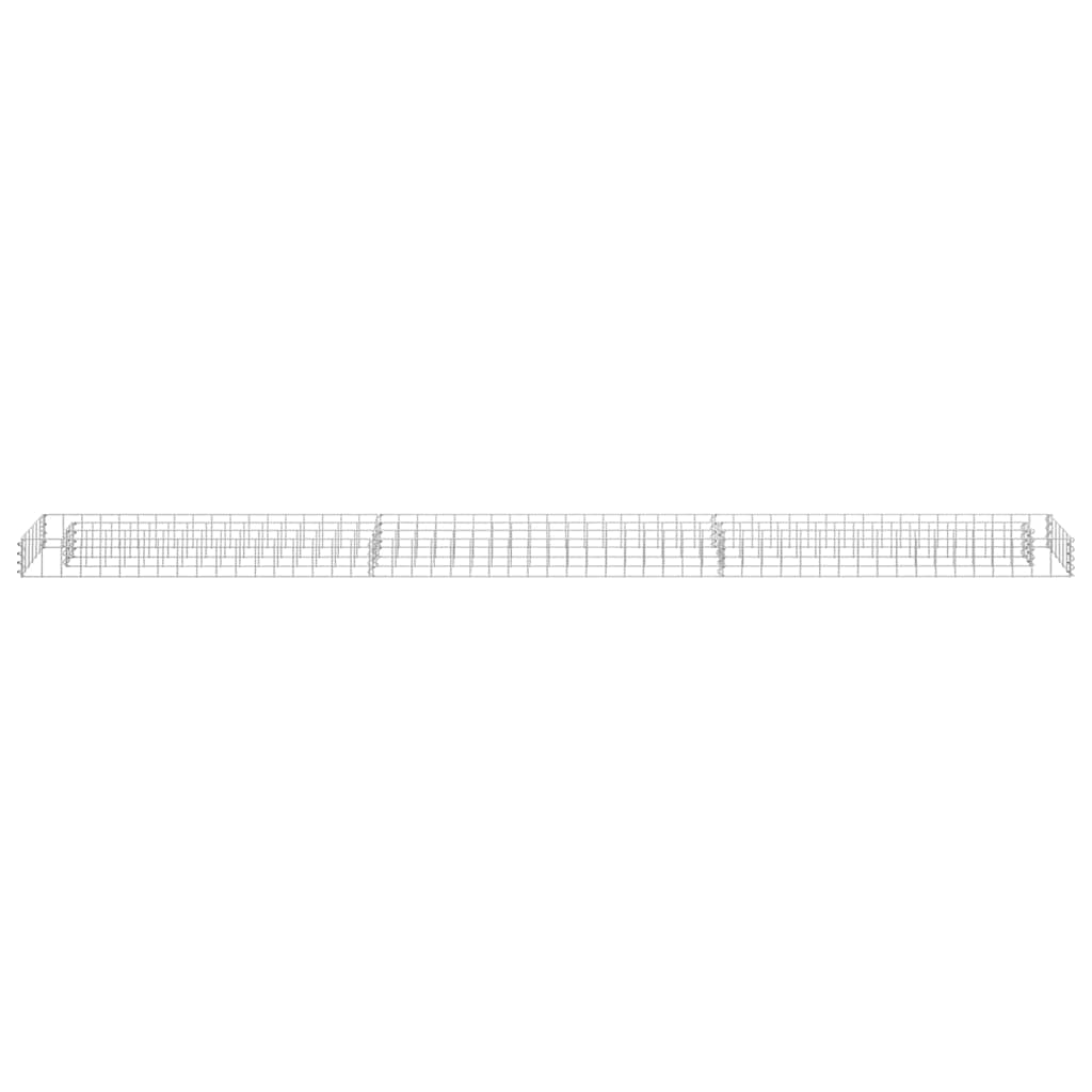 Gabion høybed galvanisert stål 270x30x10 cm