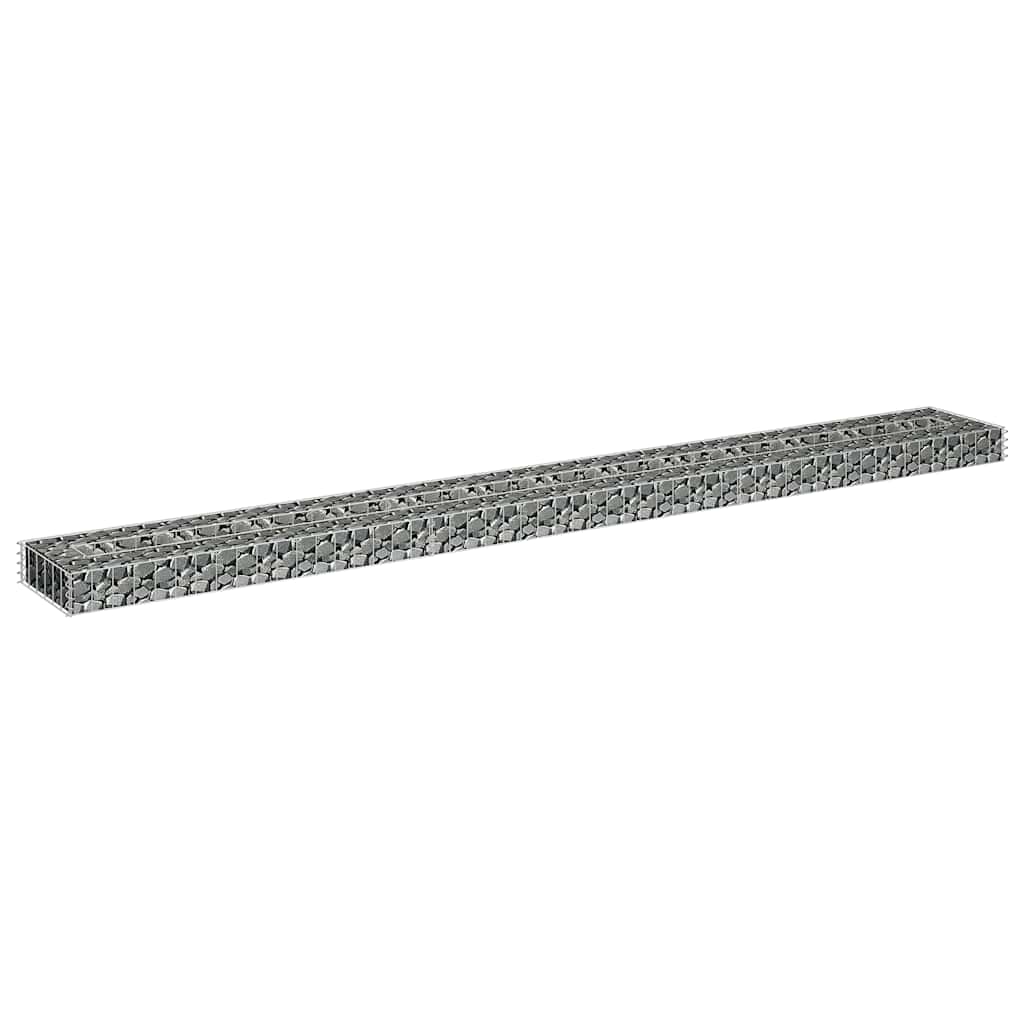 Gabion høybed galvanisert stål 270x30x10 cm