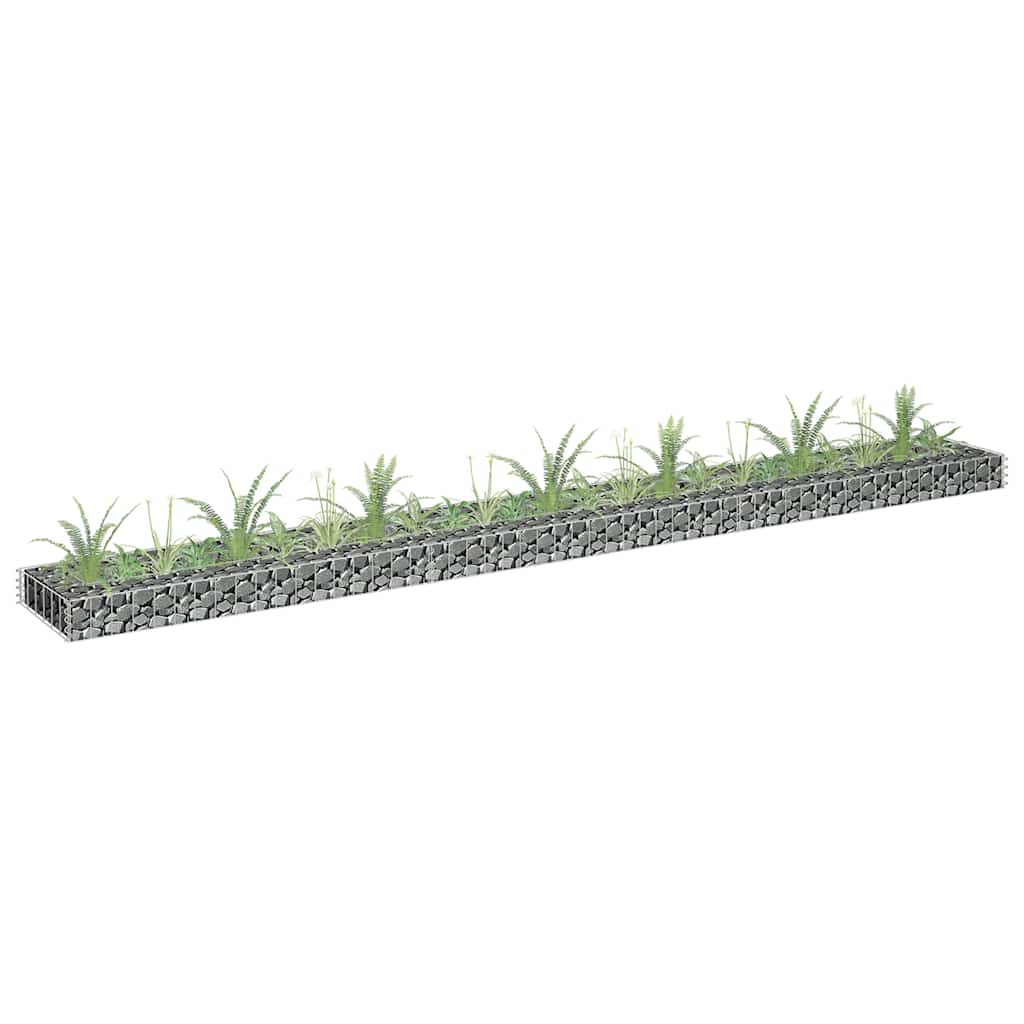 Gabion høybed galvanisert stål 270x30x10 cm