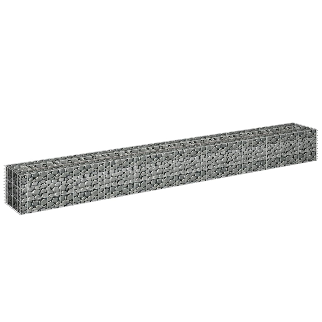 Gabion høybed galvanisert stål 270x30x30 cm