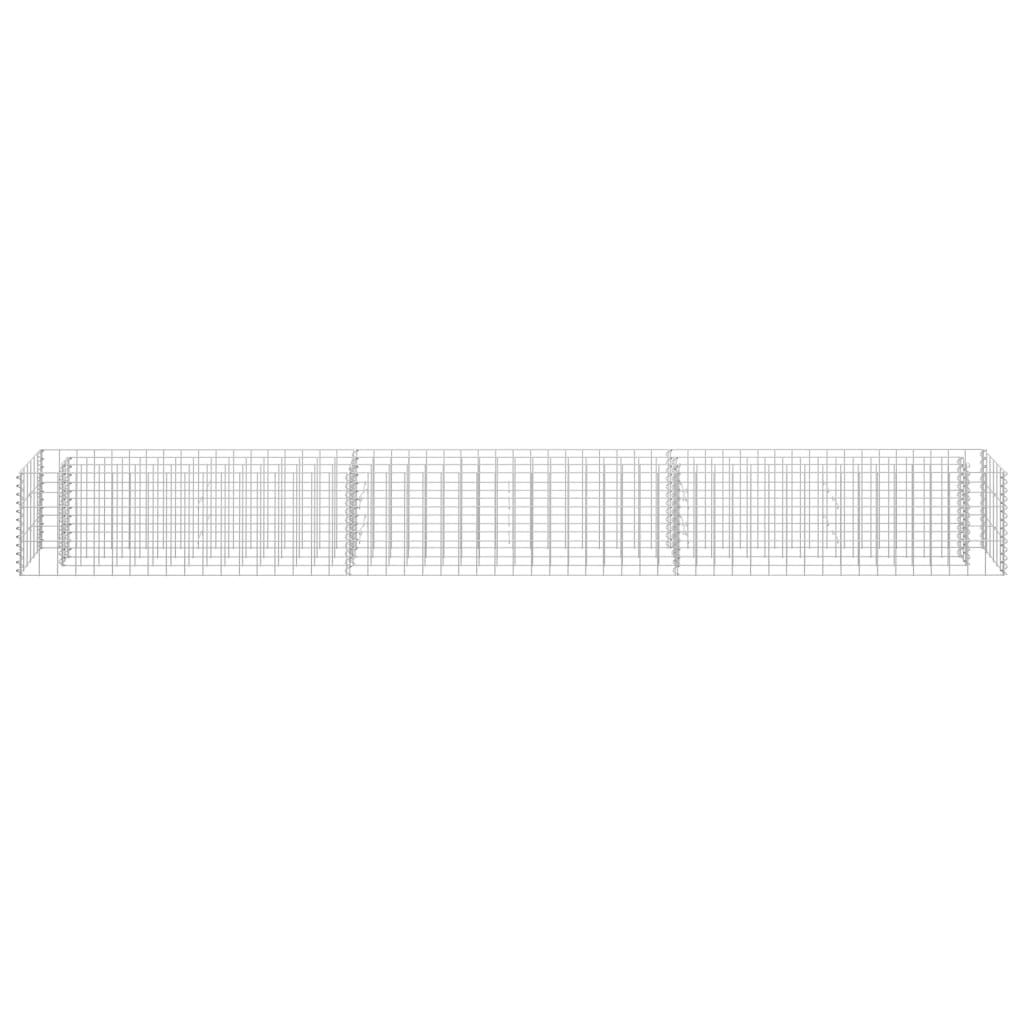 Gabion høybed galvanisert stål 270x30x30 cm