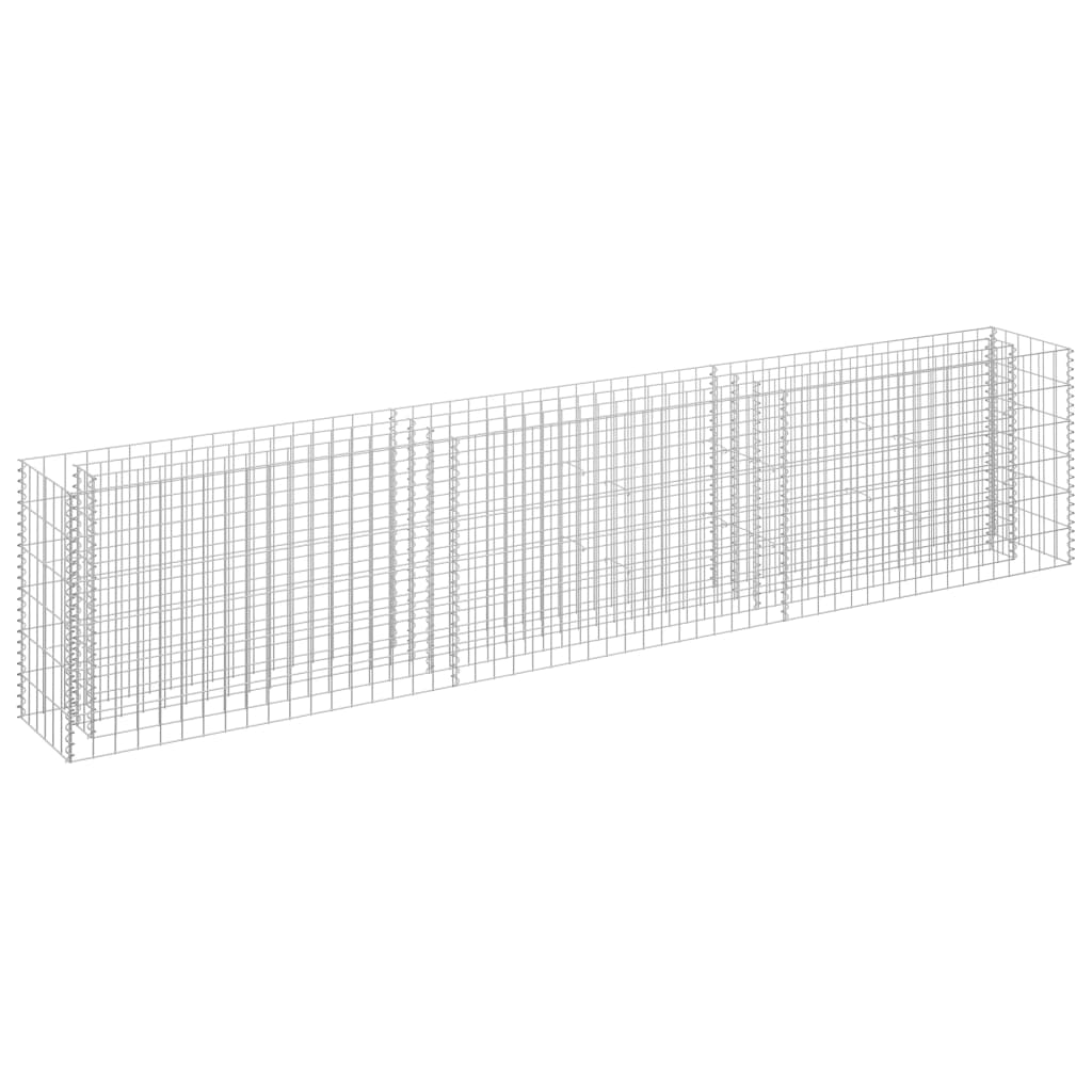 Gabion høybed galvanisert stål 270x30x60 cm