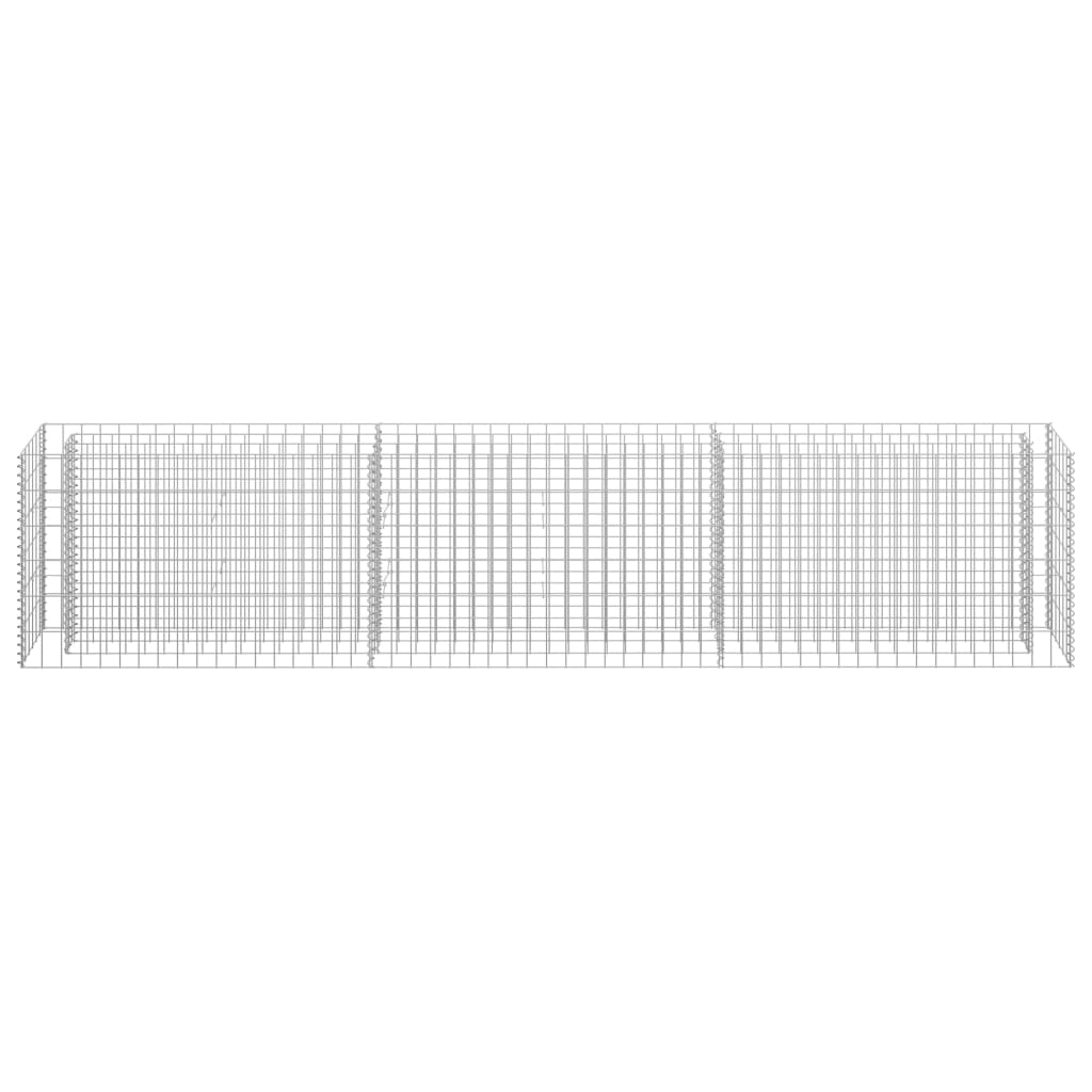 Gabion høybed galvanisert stål 270x30x60 cm