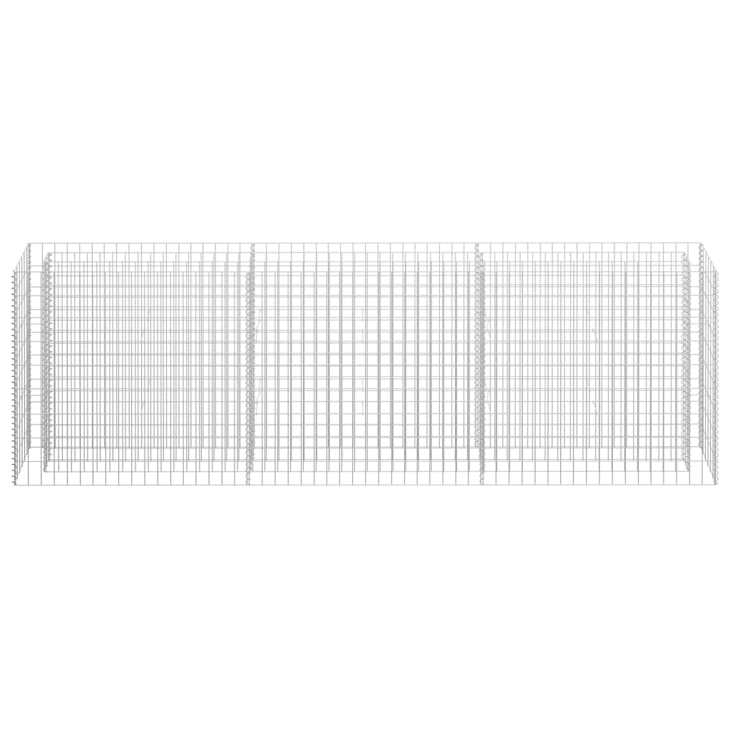 Gabion høybed galvanisert stål 270x30x90 cm