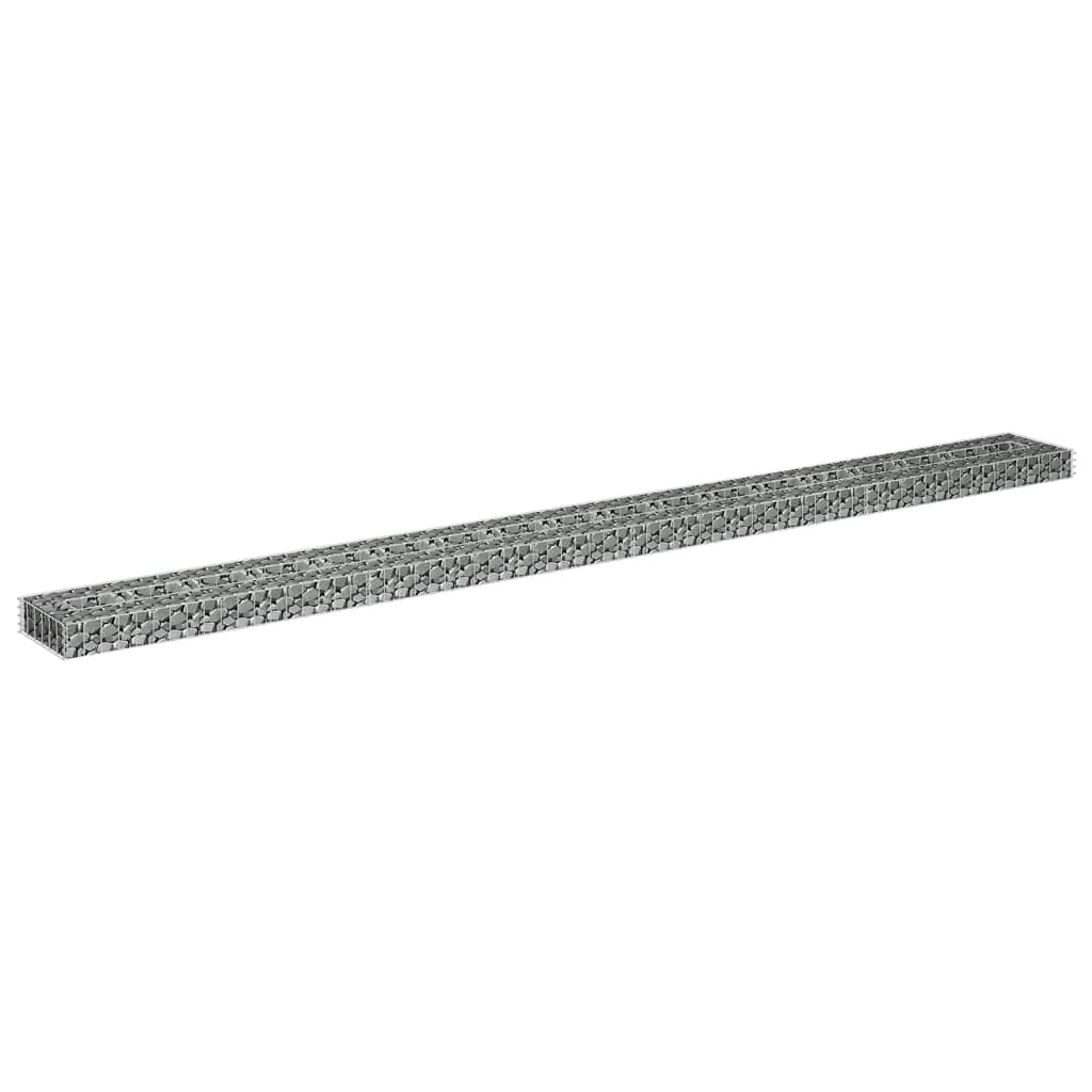 Gabion høybed galvanisert stål 360x30x10 cm