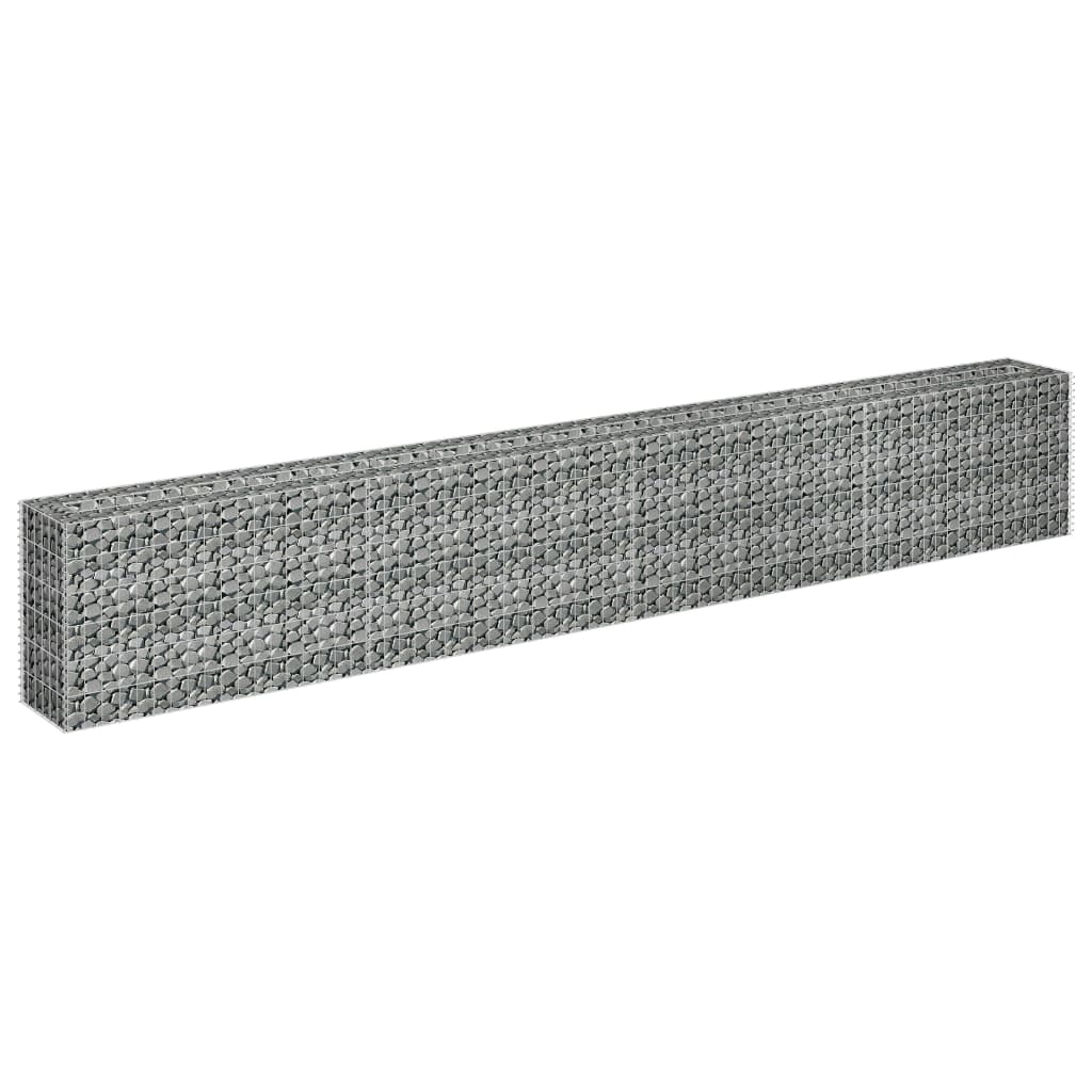 Gabion høybed galvanisert stål 360x30x60 cm