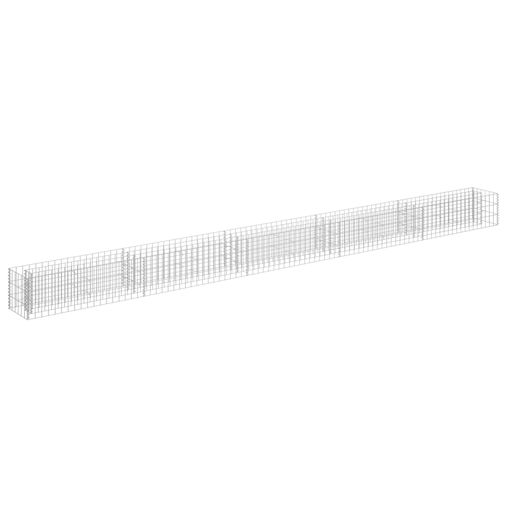 Gabion høybed galvanisert stål 450x30x30 cm